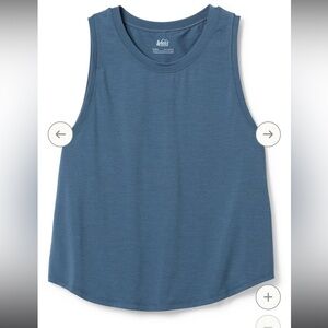 NWOT REI Active Pursuits Slate Blue Women's Tank Top Size L
